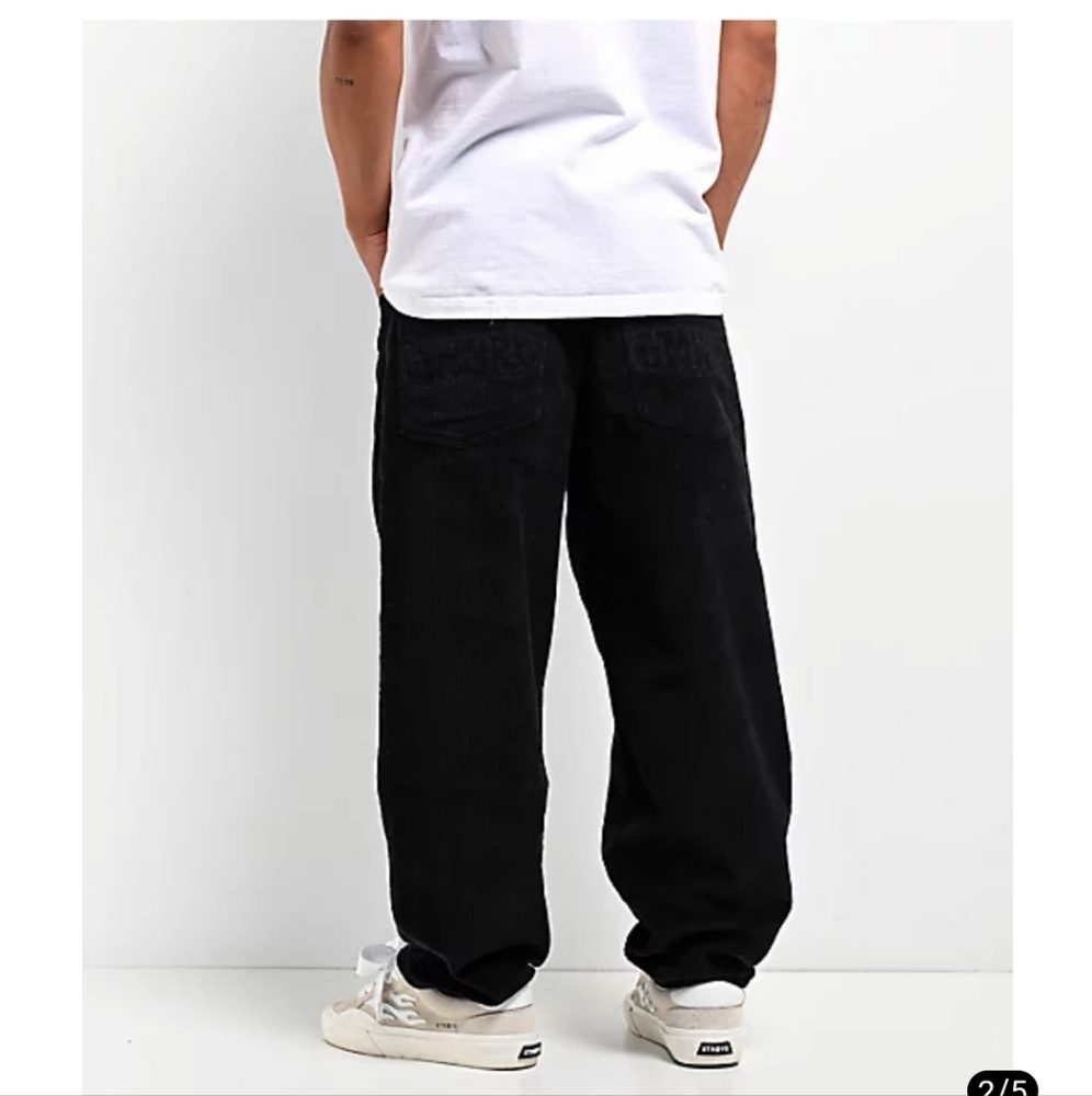 Empyre Zumiez Black Corduroy Pants Size 34 - Picture 2 of 8